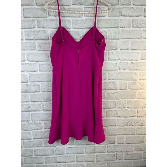 CRYSTAL DOLLS Juniors Pink Zippered Flounce Dress Size 11 New Barbie Core - Picture 3 of 8